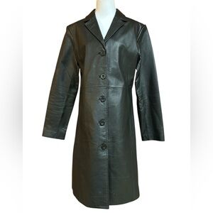 Metrostyle Women's Black Leather Jacket 10Tall Preowned